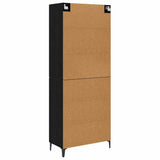 Highboard Black Oak 69.5 x 34 x 180 cm Engineered Wood 3403588