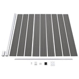Garden Fence WPC 175x186 cm Grey 49069