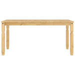 ZNTS Dining Table Corona 160x80x75 cm Solid Wood Pine 4005717