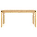 ZNTS Dining Table Corona 160x80x75 cm Solid Wood Pine 4005717