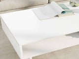 Coffee Table White 100 x 46 x 35 cm Engineered Wood 8000236