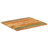 Rectangular Table Top 70x80 cm 25-27 mm Solid Reclaimed Wood 286060