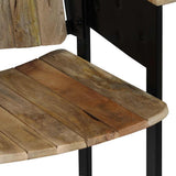 2-Seater Bench Solid Mango Wood and Steel 244954
