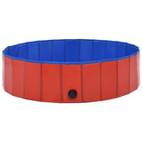 Foldable Dog Swimming Pool Red 120x30 cm PVC 170823