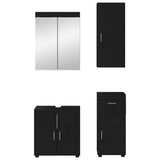Bathroom Furniture Set TULUM 4 pcs Black 60 x 34 x 63 cm 3398045