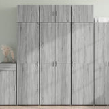 Storage Cabinet Grey Sonoma 70x42.5x225 cm Engineered Wood 3281327