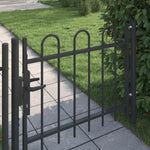 Fence Gate Grey 100 x 75 cm Powder coated steel 42008866