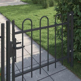 Fence Gate Grey 100 x 75 cm Powder coated steel 42008866