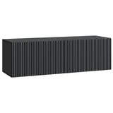 Wall-Mounted TV Cabinet Black 98 x 31 x 30 cm Engineered Wood 898556
