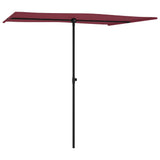 Garden Parasol with Aluminium Pole 2x1.5 m Bordeaux Red 47340