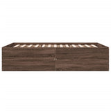 Bed Frame without Mattress Brown Oak 140x200 cm 3280929
