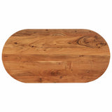 Table Top 120x60x2.5 cm Oval Solid Wood Acacia 370090