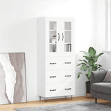 Highboard White 69.5x34x180 cm Engineered Wood 3198433