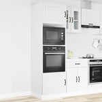Oven Cabinets 2 pcs Lucca White Engineered Wood 3315031