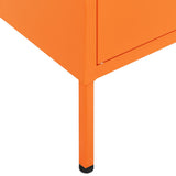 Storage Cabinet Orange Steel Medium Storage Cabinet Rectangular 336138
