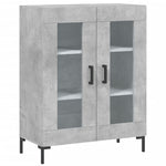 Highboard Concrete Grey 69.5x34x180 cm Engineered Wood 3198277