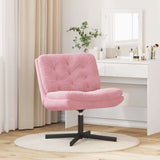 Swivel Relaxing Chair Pink 63 x 75 x 76 cm Velvet 42007363