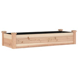 Garden Raised Bed with Liner 120x45x25 cm Solid Wood Fir 364286