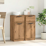 Sideboards 2 pcs Artisan Oak 30x30x70 cm Engineered Wood 856954