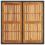 Garden Dining Set 5 pcs Black Poly rattan 3334902