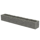 ZNTS Gabion Raised Bed Galvanised Steel 360x50x50 cm 143561