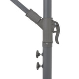 Cantilever Garden Parasol Terracotta Polyester, Metal Large 313755