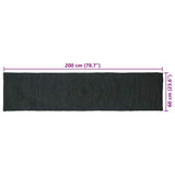 Area Rugs Dark Grey 60 x 200 cm Jute 42010551