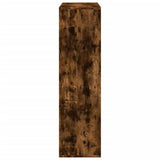Room Divider Bookcase Smoked Oak 69.5x29x103.5 cm Engineered Wood 858016