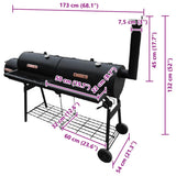 Smoker BBQ Nevada XL Black 40254