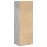 Bookcase Concrete Grey 40x30x114 cm Engineered Wood 857870