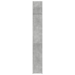 Slim Storage Cabinet Concrete Grey 30x42.5x225 cm Engineered Wood 3281262