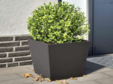 Garden Planters Black 2 pcs 40x40x40 cm Steel 851053