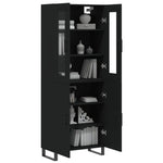 Highboard Black 69.5x34x180 cm Engineered Wood 3198234