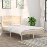 Bed Frame without Mattress 135x190 cm Double Solid Wood 3104583