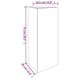 Garden Planter 40x34.5x75 cm Corten Steel 824546
