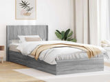 Bed Frame with Storage and Headboard Grey Sonoma 100 x 200 cm 3414504