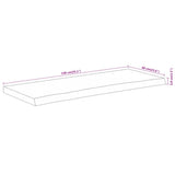 Bathroom Countertop 140x60x3.8 cm Rectangular Solid Wood Acacia 370313