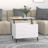 Coffee Table White 60x44.5x45 cm Engineered Wood 819572
