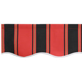 Retractable Awning Red and Black 350 x 250 x 165 cm 3330225