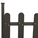 Picket Fence with Posts 3 pcs WPC 614x80 cm 318090