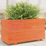 Garden Planter Wax Brown 90x40x49.5 cm Solid Wood Pine 3282556