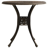 ZNTS 3 Piece Bistro Set Cast Aluminium Bronze 3070580