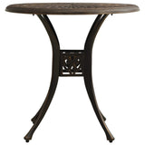 Bistro Set Bronze Cast Aluminium Standard Decorative Inlays 3070607