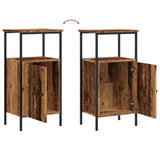 Bedside Cabinets 2 pcs Old Wood 41x31x80 cm Engineered Wood 857247
