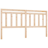 Bed Headboard 186x4x100 cm Solid Wood Pine 814109