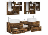 Bathroom Furniture Set 5 pcs Smoked Oak 3407083