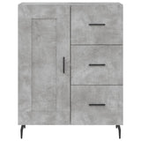 Highboard Concrete Grey 69.5x34x180 cm Engineered Wood 3198677