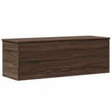 Storage Box Brown Oak 102x35x35 cm Engineered Wood 840694