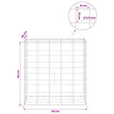 Gabion with 3.5 mm Wire and 10x10 cm Mesh 50x30x50 cm 3463171
