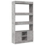Highboard Concrete Grey 92x33x180 cm Engineered Wood 3309621